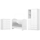 Jogo de Quarto Infantil Bala de Menta Branco - Henn