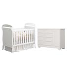 Jogo de Quarto Infantil Cômoda Zaki e Berço Mini Cama Danny - Reller Móveis Jogo de Quarto Infantil Cômoda Zaki e Berço Mini Cama Danny - Reller Móveis