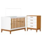 Jogo de Quarto Infantil Flip Cômoda 4 Gavetas e Berço Americano - Reller Móveis