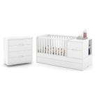 Jogo de Quarto Infantil Tutto New Cômoda 4 Gavetas e Berço Multifuncional Formare - Matic Móveis