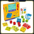 Jogo de quebra-cabeça Emoji Cube Face Change com sino para crianças e família