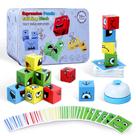 Jogo de quebra-cabeça Safmord Montessori Wooden Face Changing 3+ Years