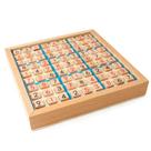 Jogo de quebra-cabeça Sudoku Brinquedo de aprendizagem lógica de madeira para crianças Jogo de quebra-cabeça Sudoku Brinquedo de aprendizagem lógica de madeira para crianças