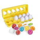 Jogo de quebra-cabeça Toy Montessori Early Learning Egg para bebês