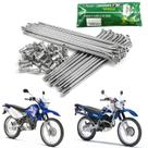 Jogo de raios traseiro cromado 3,5mm smartfox yamaha xtz 125 xt 225