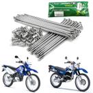 Jogo de raios traseiro cromado 4mm smartfox yamaha xtz 125 xtz 225