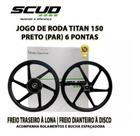 Jogo De Roda 6 Palitos Disco Titan 150 Esd 04 A 13 Scud