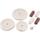 Jogo de roda de pano vonder p/polimeto c/pasta 8pcs 100mm