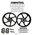 Jogo de roda liga leve rodão cg150 cg 160 start fan titan es ks 2004 a 2013 freio tambor