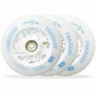 Jogo de Rodas Traxart Inline com LED 125mm/85A - Branco