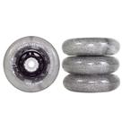 Jogo de Rodas Traxart LED Special Glitter Prata 80mm/85A Jogo de Rodas Traxart LED Special Glitter Prata 80mm/85A
