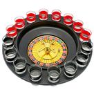 Jogo De Roleta Drink Shot 16 Copos Vidro Bebida Cassino