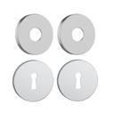 Jogo de Roseta Interna Classic Redonda Inox Escovado 50mm Stam Jogo de Roseta Interna Classic Redonda Inox Escovado 50mm Stam
