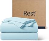 Jogo de Roupa de Cama REST Evercool+ King Resfriamento Azul Claro 4 Peças