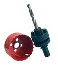 Jogo De Serra Copo Bimetal Ferro 46mm E Suporte Broca Piloto