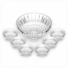 Jogo de Servir Sobremesa Vidro Raios Wolff Mesa Posta 7 Pçs