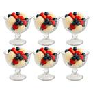 Jogo de Sobremesa 6 Taças Vidro Transparente Melina Mini Bowl com Pé 200ml Haüskraft Jogo de Sobremesa 6 Taças Vidro Transparente Melina Mini Bowl com Pé 200ml Haüskraft