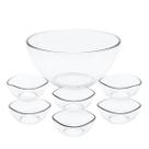 Jogo de Sobremesa 7 Peças Tigelas Bowl Transparente Plástico Crippa Jogo de Sobremesa 7 Peças Tigelas Bowl Transparente Plástico Crippa