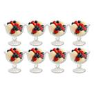 Jogo De Sobremesa 8 Taças Vidro Transparente Melina Mini Bowl Com Pé 200ml Haüskraft