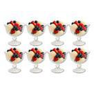 Jogo de Sobremesa 8 Taças Vidro Transparente Melina Mini Bowl com Pé 200ml Haüskraft