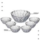 Jogo De Sobremesa Em Vidro Conjunto 7pçs Tigelas Potes Bowls - HAUSKRAFT