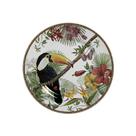 Jogo de sobremesa tropicos decorado c/6pratos primeira linha