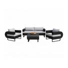 Jogo De Sofa Poltrona Fibra Sintetica Area Externa Jardim