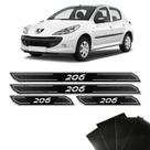Jogo De Soleira Diamante Peugeot 206 Com Protetor De Porta