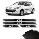 Jogo de Soleira Diamante Peugeot 206 Com Protetor De Porta