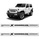 Jogo de Soleira Jeep Wrangler Modelo 03 Resinado Branco 2 Portas