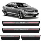 Jogo de Soleira Premium Jetta TSI 2011 a 2021 Carbono 4 Portas