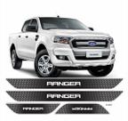 Jogo De Soleira Resinada Ford Ranger 2013 A 2018 Cromada