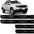 Jogo De Soleira Resinada Renault Duster Oroch 17 E 18 Preta