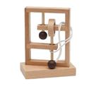 Jogo de solução Wooden Topology Rope Puzzle Toy Lock & Ring