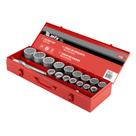 Jogo de soquete estriado encaixe 3/4pol 19-50mm 20pcs mtx
