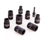 Jogo de soquete makita de impacto encartelado 1/2pol c/9pcs