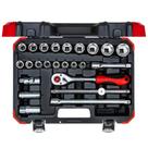 Jogo de Soquete Sextavado 1/2" - 10 a 32mm Gedore Red 24 Peças 3300055