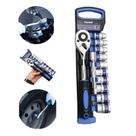 Jogo De Soquete Sextavado 1/2 Catraca 12 Peças 10 A 22mm Com Extensão Jogo De Soquete Sextavado 1/2 Catraca 12 Peças 10 A 22mm Com Extensão