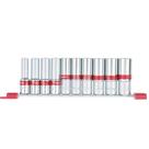 Jogo de soquete sextavado 1/2pol crv 10-22mm 10pcs mtx