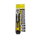 Jogo De Soquete Sextavado 10-22MM Com Chave Catraca Reversivel 1/2 Polegadas Extensão 12 Peças CRV Jogo De Soquete Sextavado 10-22MM Com Chave Catraca Reversivel 1/2 Polegadas Extensão 12 Peças CRV