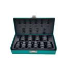 Jogo de soquete sextavado impacto, encaixe 1/2pol., cromo molibdenio 10-22mm 10pcs // stels