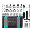 Jogo de Soquetes 1/4Pol Aço Cromo Vanádio 57 Peças Stels