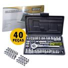 Jogo de Soquetes com 40 Peças F000246 Ipiranga Jogo de Soquetes com 40 Peças F000246 Ipiranga