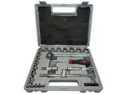 Jogo de Soquetes Estriados 1/2'' e 1/4'' e Acessórios - 31 Pçs Noll