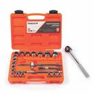 Jogo de Soquetes Estriados 1/2 Pol 8 a 32mm D26-22 AM com 22 Peças - Robust Jogo de Soquetes Estriados 1/2 Pol 8 a 32mm D26-22 AM com 22 Peças - Robust