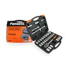 Jogo De Soquetes Famastil 32 Peças com Catraca, Ideal para Reparos Mecânicos, Manutenção Automotiva e Uso Profissional