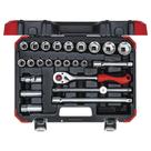 Jogo De Soquetes Gedore Red R69003024 Sextavado 24 Peças 1/2 Pol