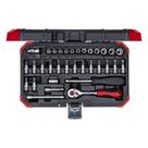 Jogo de Soquetes Sextavados 1/4'' 4 à 13mm 33 Peças 3300051 - Gedore Red