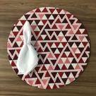 Jogo De Sousplat de tecido 4 Lugares Completos Branco