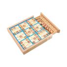 Jogo De Sudoku De Madeira Para Crianças, Quebra-Cabeça Lógico De Tabuleiro Para Escola Primária